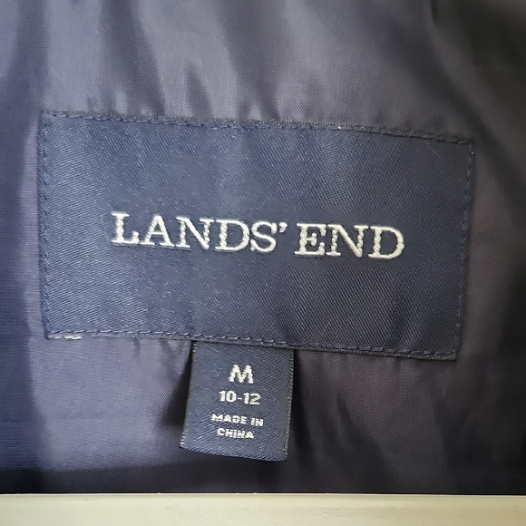 Lands' End | Kids Youth 8-10 Dark Blue Puffer Vest - Picture 3 of 8